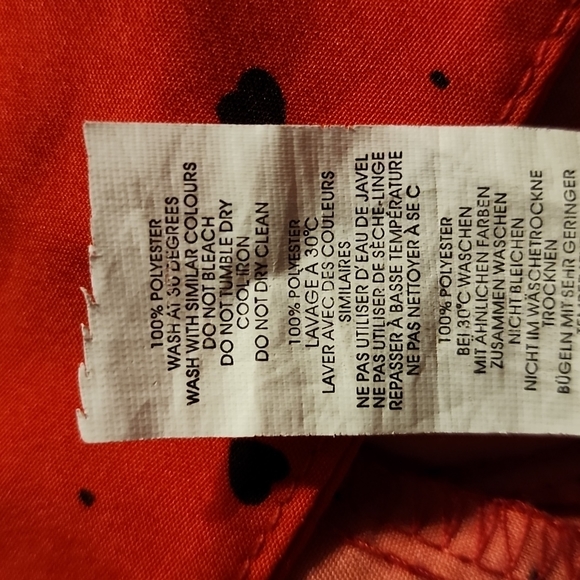 Nasty Gal Heart Print Tie Front Cropped Top - Picture 5 of 6